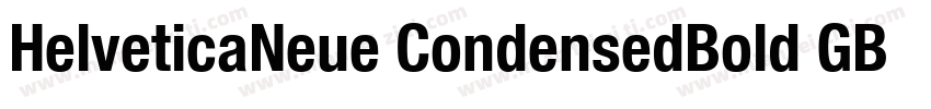 HelveticaNeue CondensedBold GBpc EU字体转换